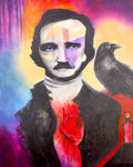 5x7 signed Giclee Print “Edgar Allen Poe” by Christy Rae Emfinger